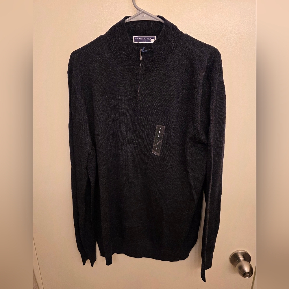 Charles Tyrwhitt Pure Merino Zip Neck Jumper